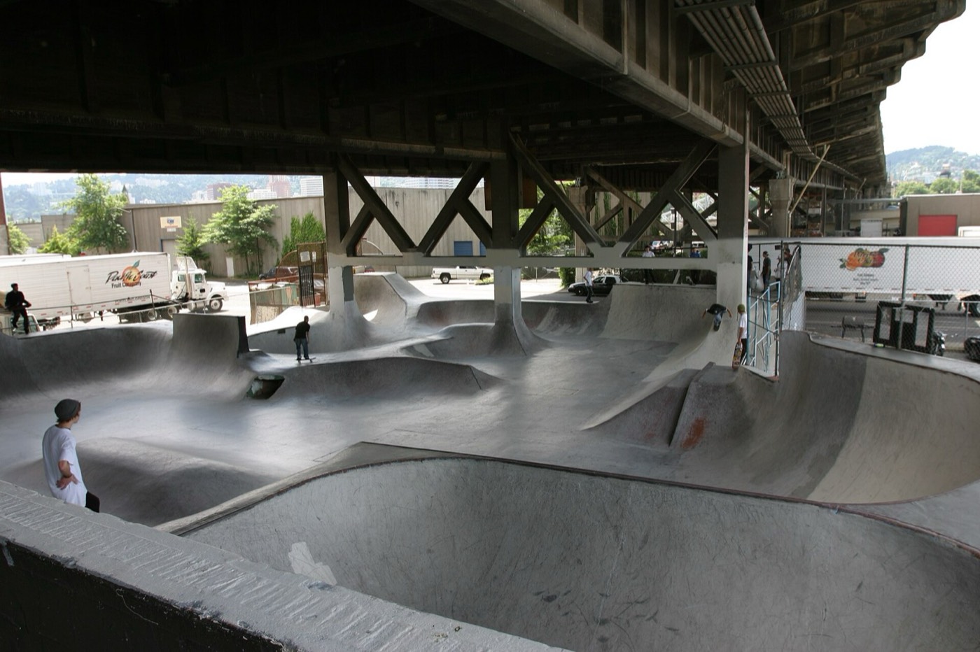 Burnside Skatepark under the Burnside Bridge in Portland